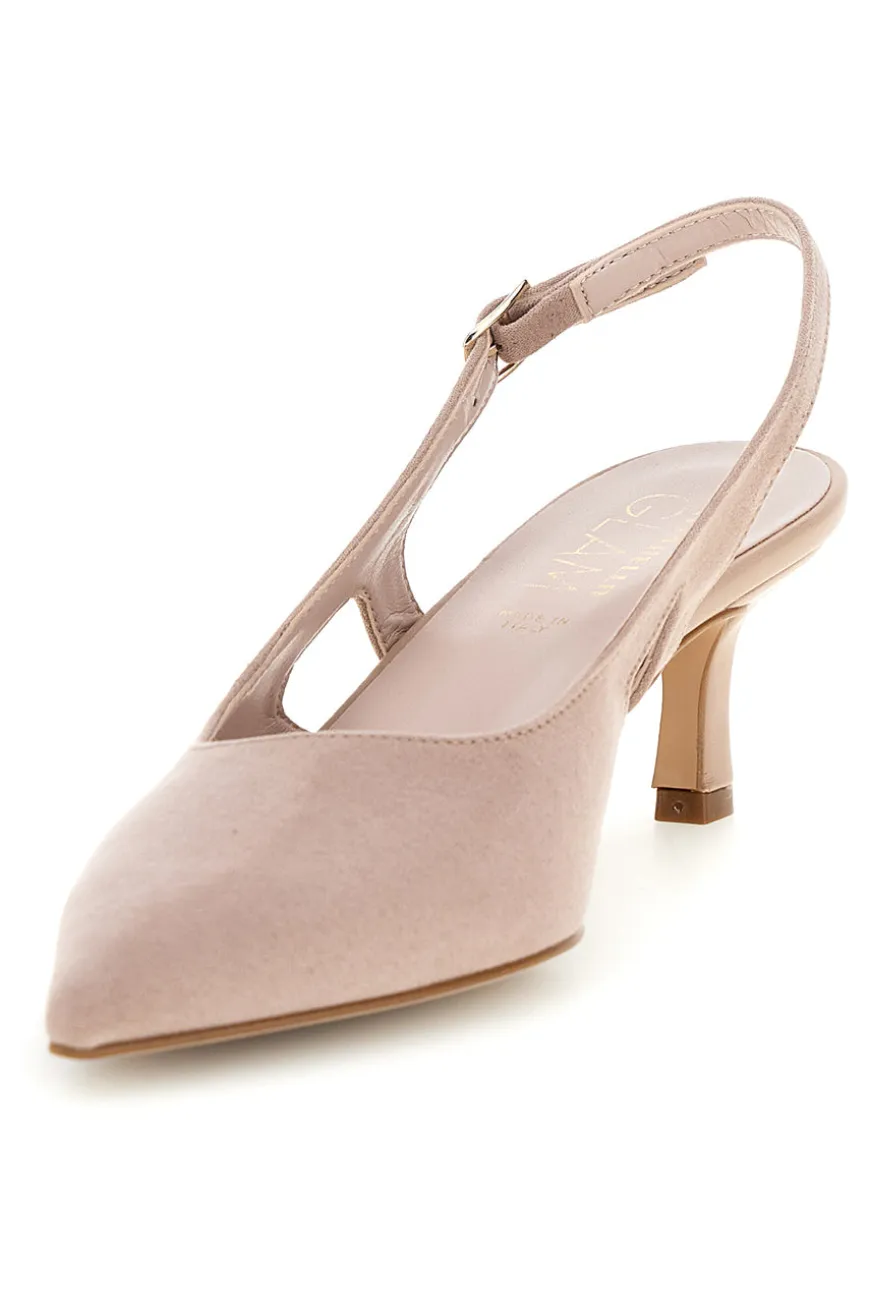 Beige Pumps mit Riemen Pittarello glam 3992
