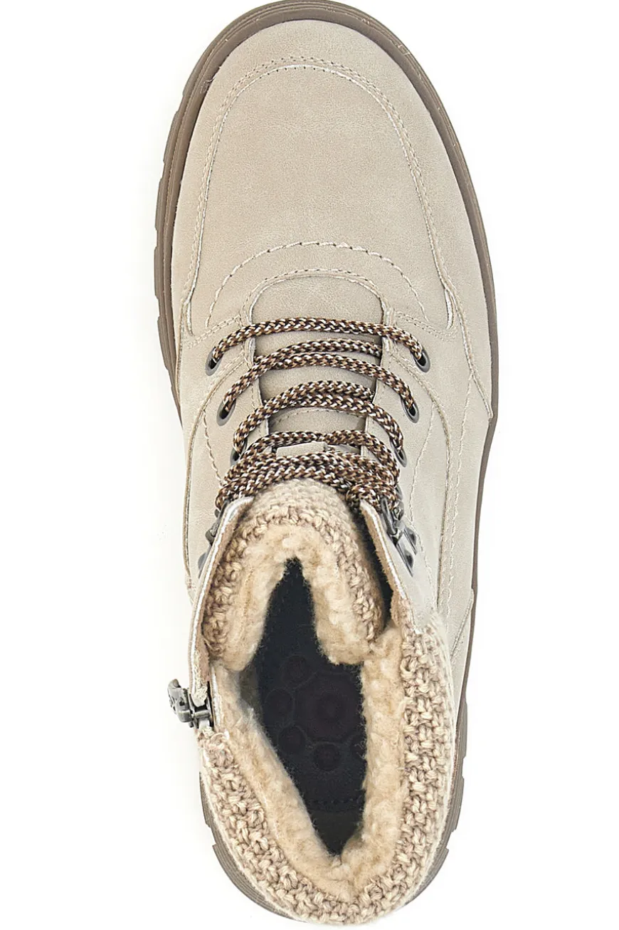 Beige Stiefeletten mit warmer Innenseite und gearbeitetem Kragen Relife 22808B13R