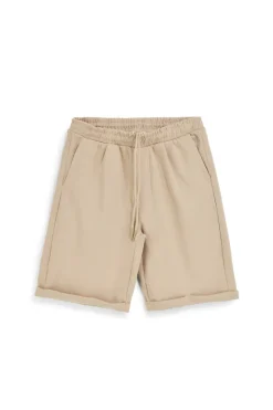 Bermuda in morbida maglia piqué beige con coulisse Pittarello Tierra pt-m-t-9075