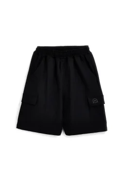 Bermuda nero in cotone con tasche laterali Boardman Alpha8