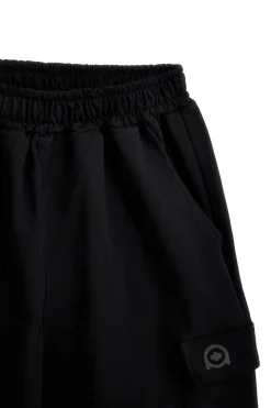 Bermuda nero in cotone con tasche laterali Boardman Alpha8