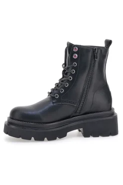 BETTYFLOWER 124 Schwarze Stiefeletten mit Reißverschluss
