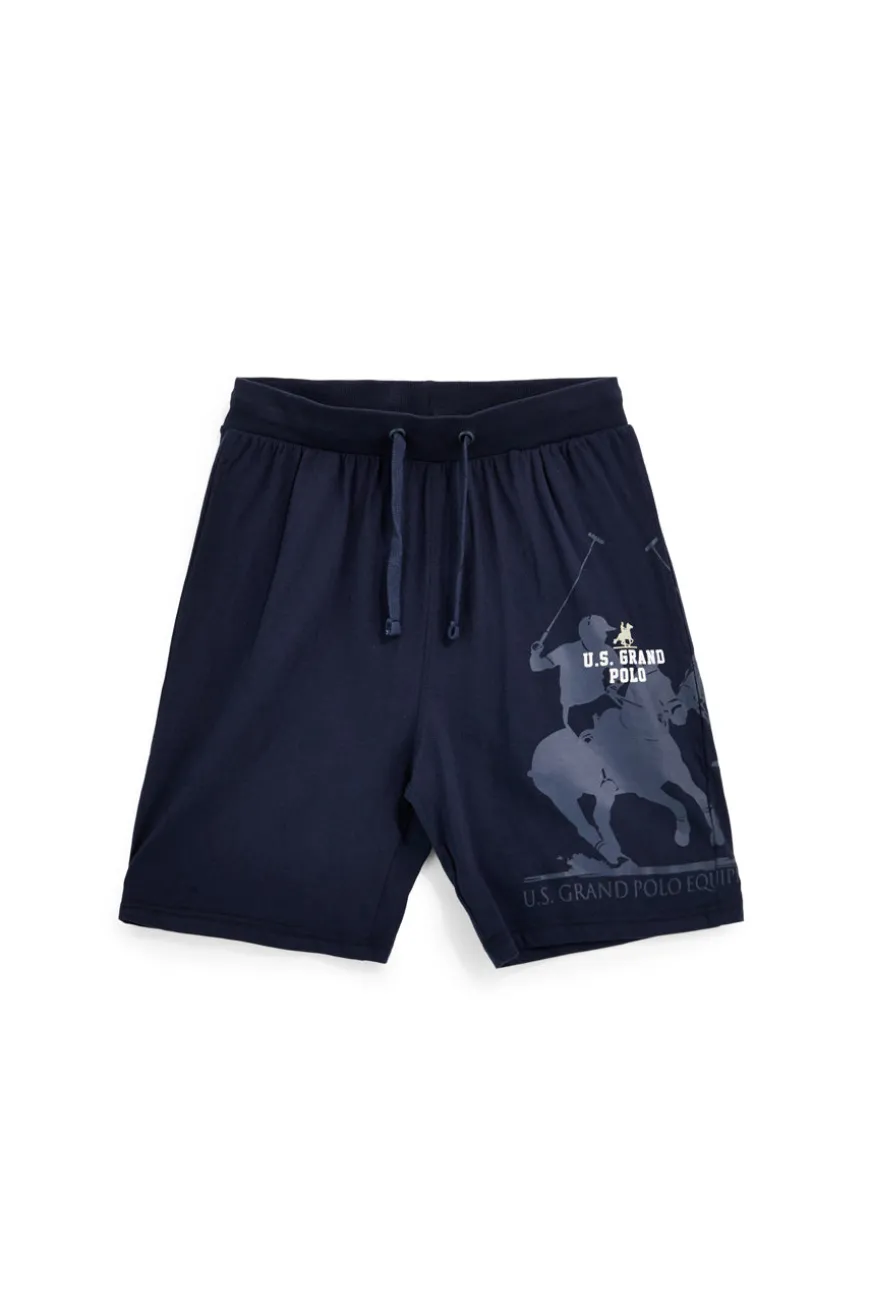 Blaue Baumwolle Bermuda Shorts U.s.grand polo US61712M