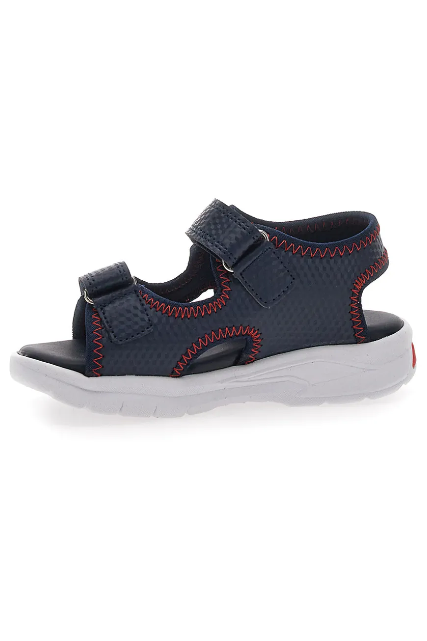 Blaue und rote Sandalen mit Lichtern und verstellbaren Riemen Spiderman M11953M