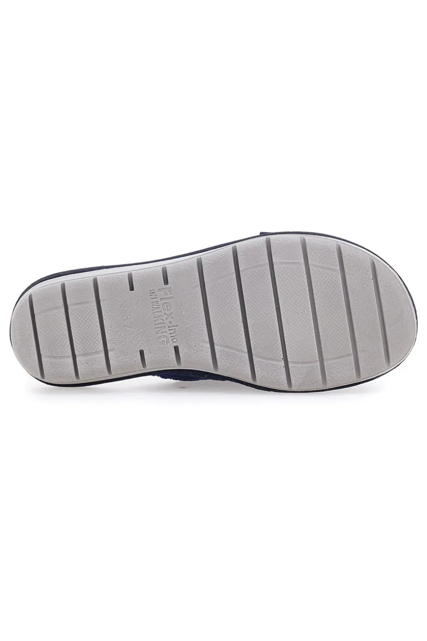 Blaue weiche Hausschuhe INBLU 72 LB