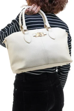Borsa a Mano Beige con Tracolla Removibile LAURA BIAGIOTTI EMBARK 117-1