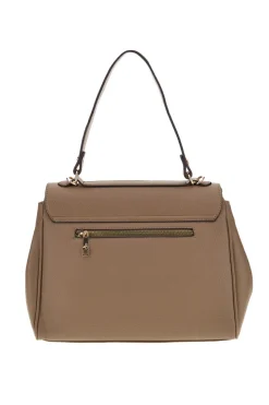 Borsa a mano tortora con tracolla removibile Basile BA1344DOLL