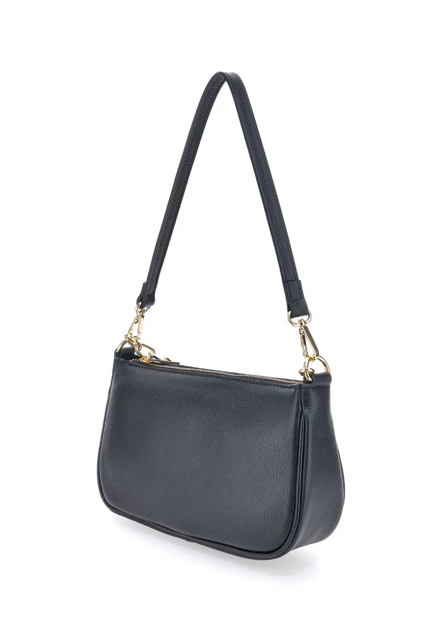 Borsa a Tracolla Nera con catena dorata Ngb 008
