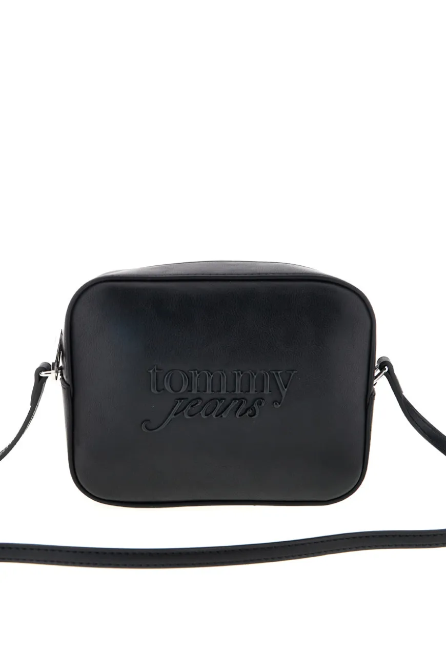 Borsa a Tracolla Nera con Logo in Rilievo Tommy Jeans 18451