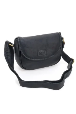 Borsa a tracolla nera in vera pelle artigianale Basile BA3542DX