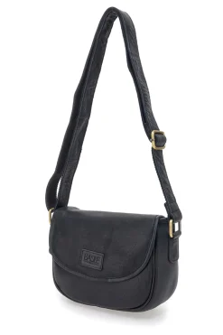 Borsa a tracolla nera in vera pelle artigianale Basile BA3542DX
