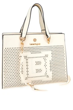 Borsa Bianco Panna con tracolla removibile Laura Biagiotti EMBARK