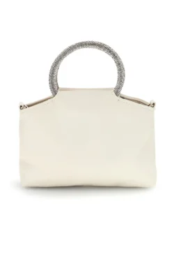 Borsa crema con manico gioiello Nbg SERA/1281