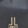 Borsa hobo nera con portamonete a cuore Lancetti LL25W-100-3