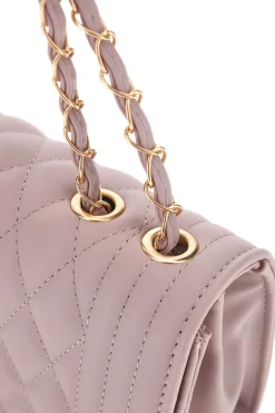 Borsa Malva trapuntata con doppi manici a catena PRIMA RIGA SPA AFRODITE