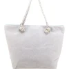 Borsa mare azzurra con stampa fantasia e pochette Juice ELBA 169