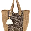 Borsa mare beige con fantasia Renato balestra 62140/ZAN2