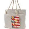 Borsa mare con pochette fantasia estiva rossa Juice Maiorca 0169