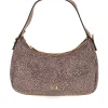 Borsa marrone a fantasia con tracolla removibile Basile BA1276TAP