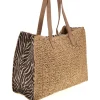 Borsa naturale intrecciata con charm Renato balestra 62141/ZAN2