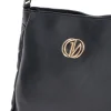 Borsa nera con dettagli trapuntati Guido Vietri K30,369,B015