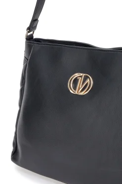Borsa nera con dettagli trapuntati Guido Vietri K30,369,B015