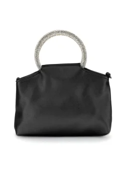 Borsa nera con manico gioiello Nbg SERA/1281