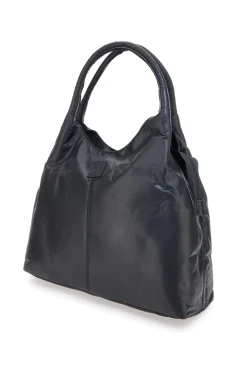 Borsa nera in vera pelle con manici doppi Basile CLASS BA3671TI
