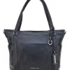 Borsa shopper nera con manici e tracolla inclusa First Lady SL 8251