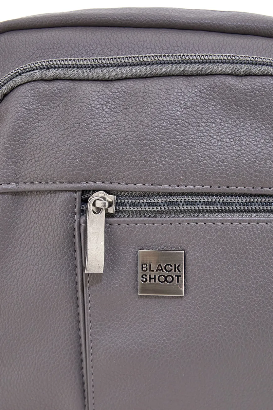 Borsello a tracolla grigio con tasche frontali Black Shoot BLACK SHOOT BS17-4