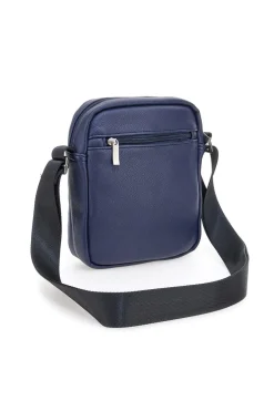 Borsello blu con tasche frontali Black Shoot BS522-1
