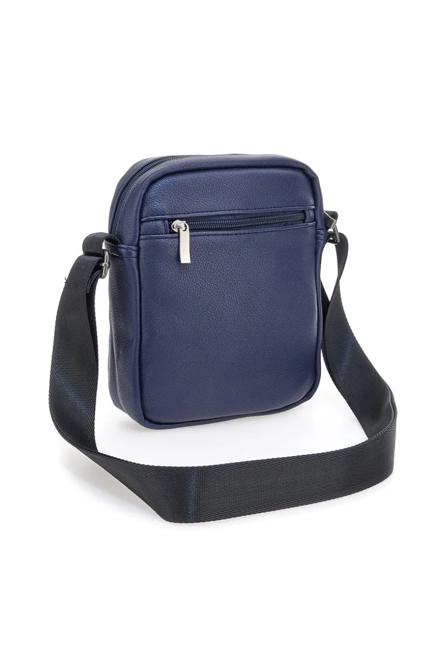 Borsello blu con tasche frontali Black Shoot BS522-1