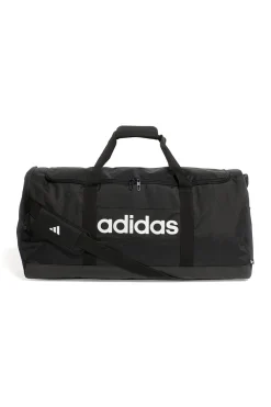 Borsone nero capiente con tracolla regolabile Adidas LINEAR DUFFEL L