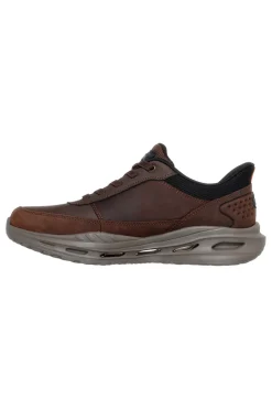 Braune Slip-In-Sneaker mit Arch Fit und Glide-Step Skechers Orvan Moxley