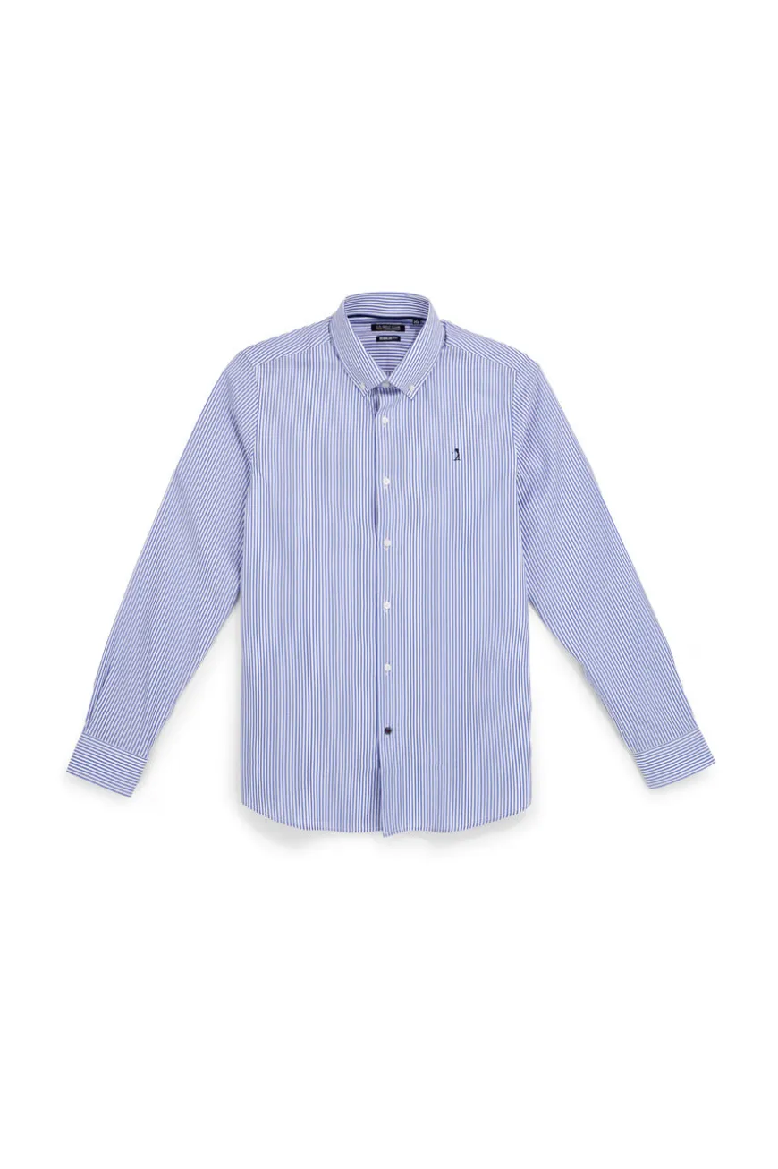 Camicia Azzurra a righe Us golf CA2605