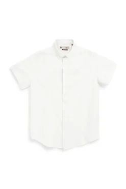 Camicia bianca in misto lino No limits MASH010S24