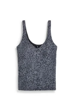 Canotta Grigia con Stampa Animalier e Reggiseno Integrato Skechers TT162