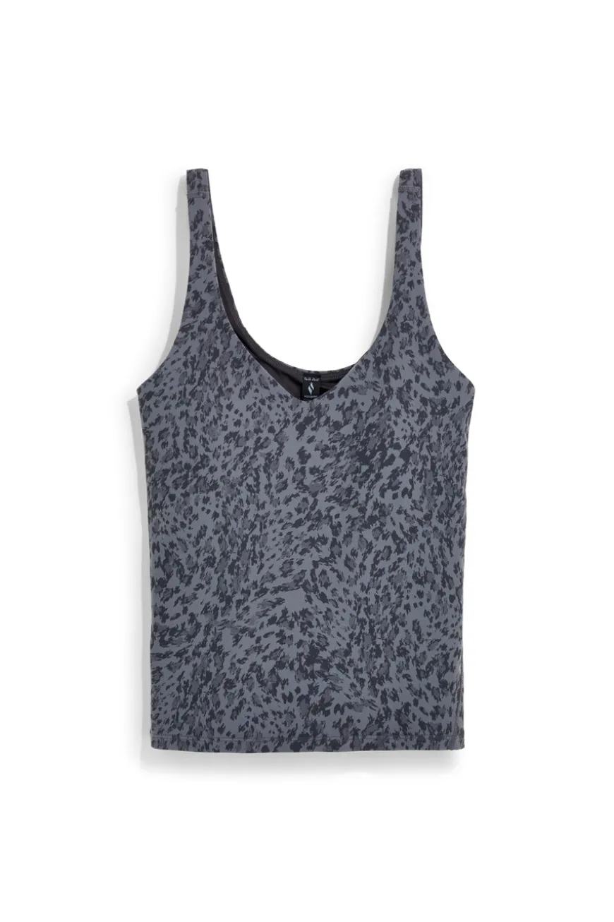 Canotta Grigia con Stampa Animalier e Reggiseno Integrato Skechers TT162