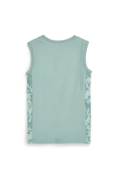 Canotta verde con stampa lupo Pitt kids PT-B-T-9007