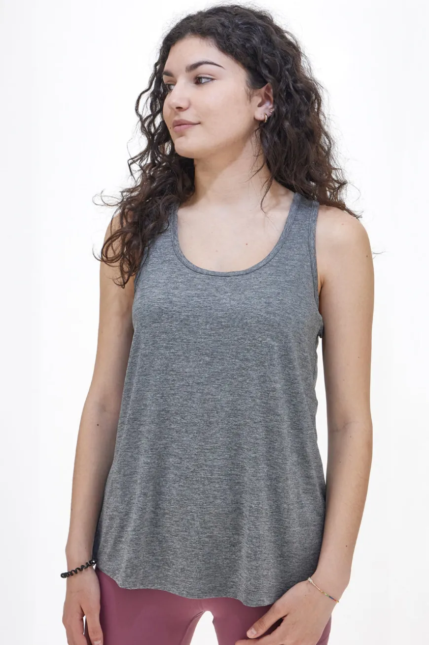 Canottiera Skechers Godri Swift Tunic Tank Grigia