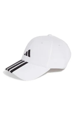 Cappello bianco con visiera Adidas BBALL 3S CAP NL