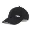 Cappello nero con placca logo Adidas BB CAP LT MET