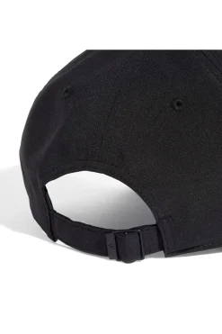 Cappello nero con placca logo Adidas BB CAP LT MET