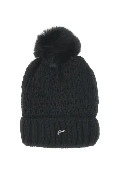 Cappello nero con pon pon interno caldo GianMarco Venturi CLASS 66303V