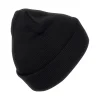 Cappello nero in maglia con logo ricamato Adidas NEW LOG BEA CUF