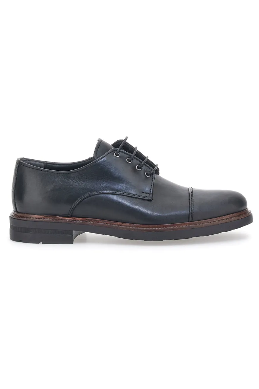 carpe Stringate Claremorris 222 Nero Vera Pelle