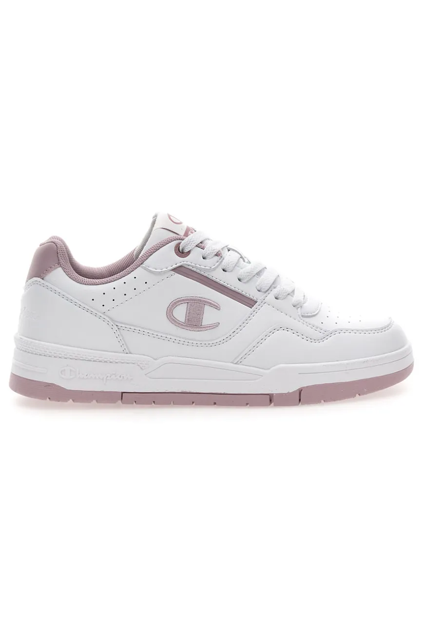 Champion RD18 Heritage Perf WNS Weiße Sneakers mit rosa Details