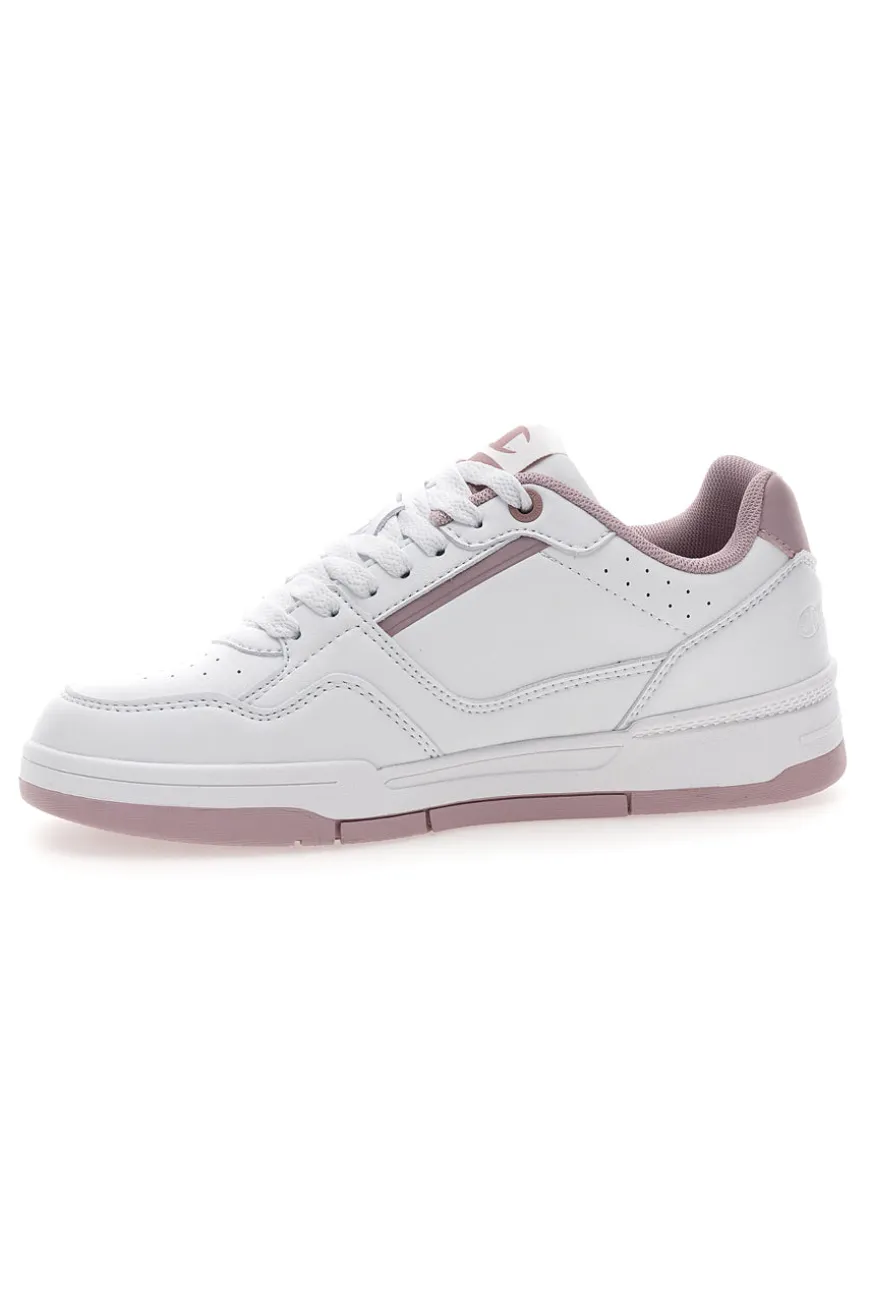 Champion RD18 Heritage Perf WNS Weiße Sneakers mit rosa Details