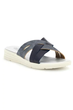 Ciabatta blu con fasce incrociate Plocadi A61JENV