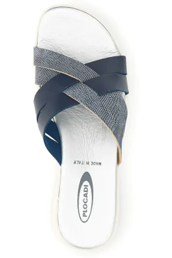 Ciabatta blu con fasce incrociate Plocadi A61JENV